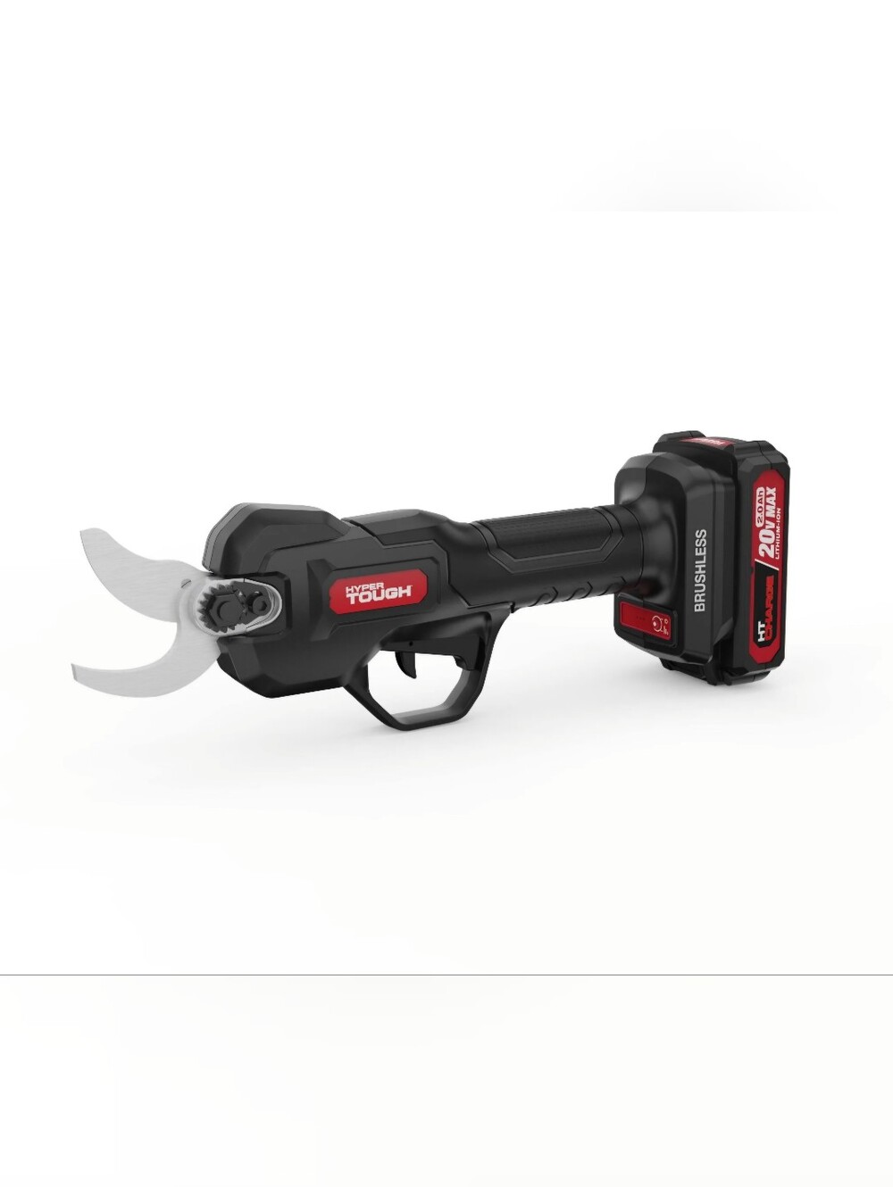 Hyper Tough 20V Brushless Cordless Pruning SS Shears Battery and Charger NEW
